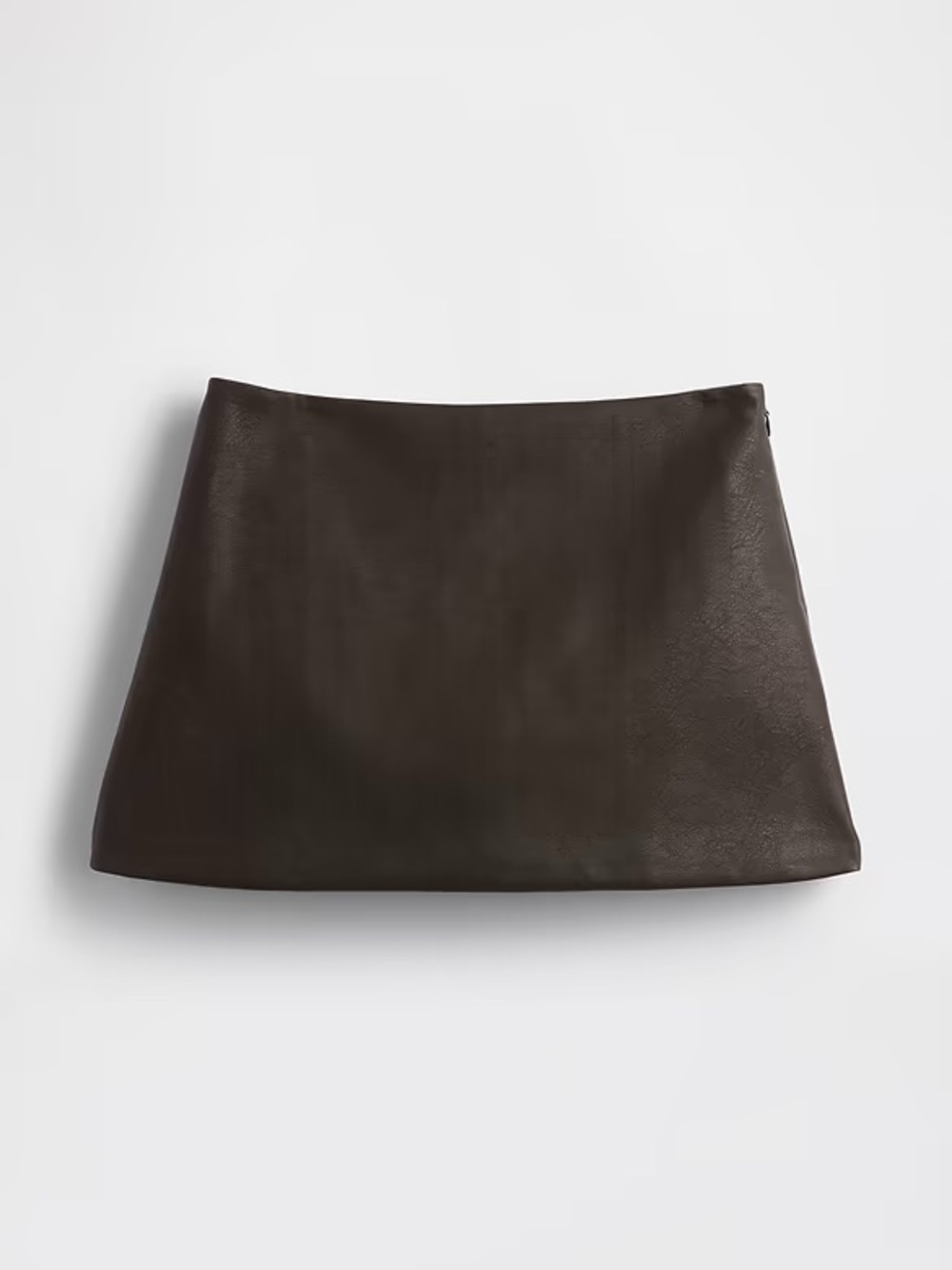 GAP Vegan Leather Mini Skort in Dark Brown